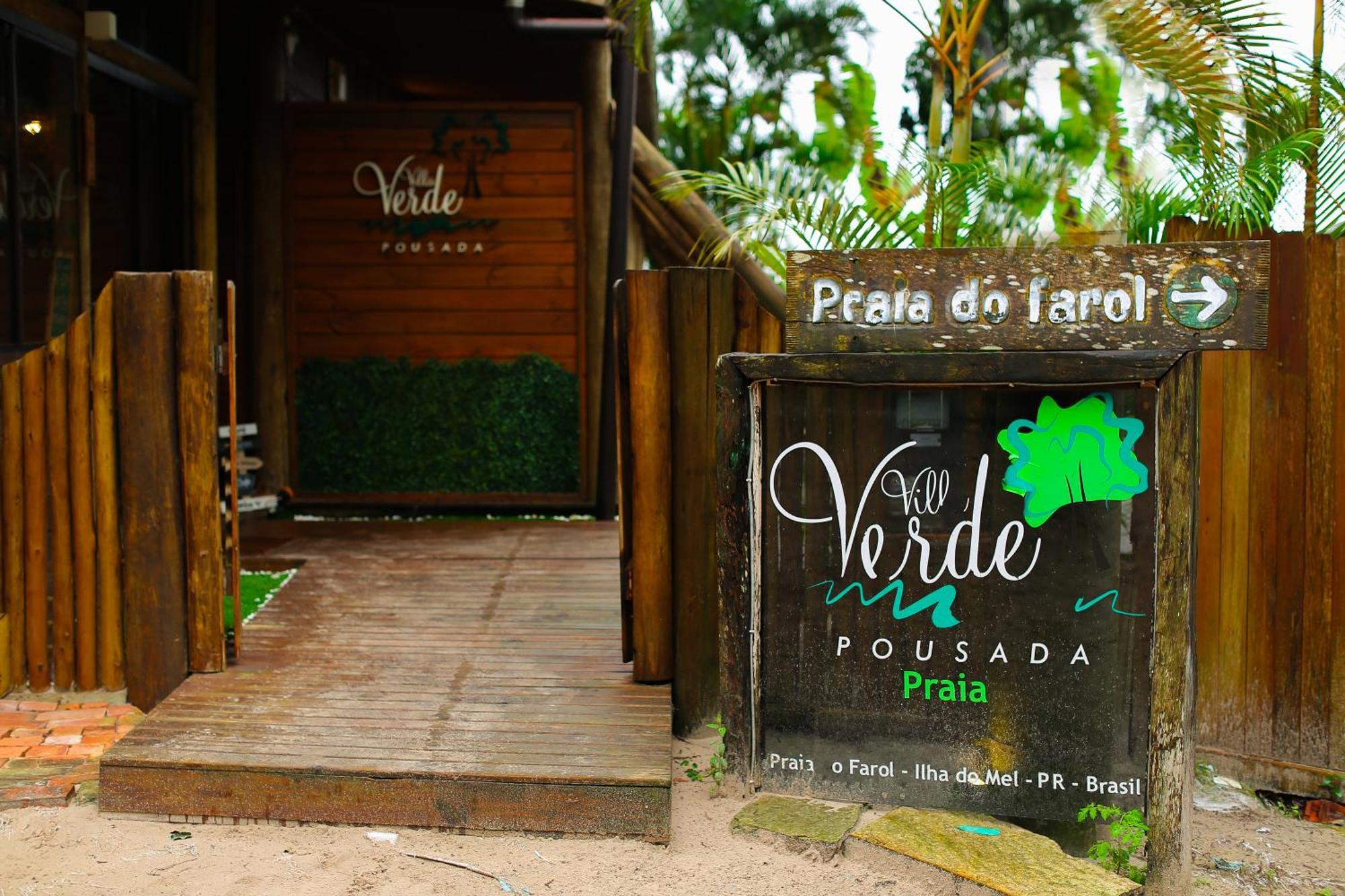 Pousada Villa Verde - Frente Para A Praia Do Farol Ilha do Mel Extérieur photo