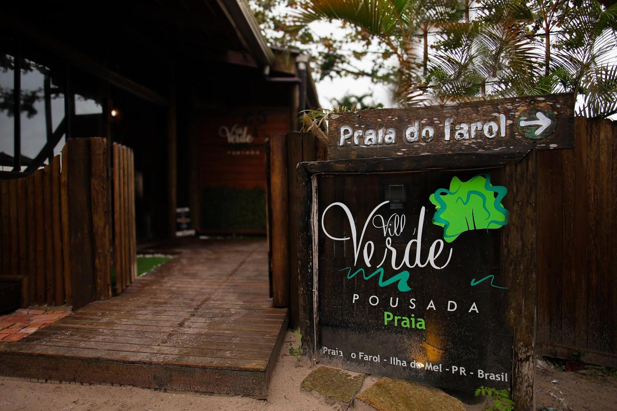 Pousada Villa Verde - Frente Para A Praia Do Farol Ilha do Mel Extérieur photo