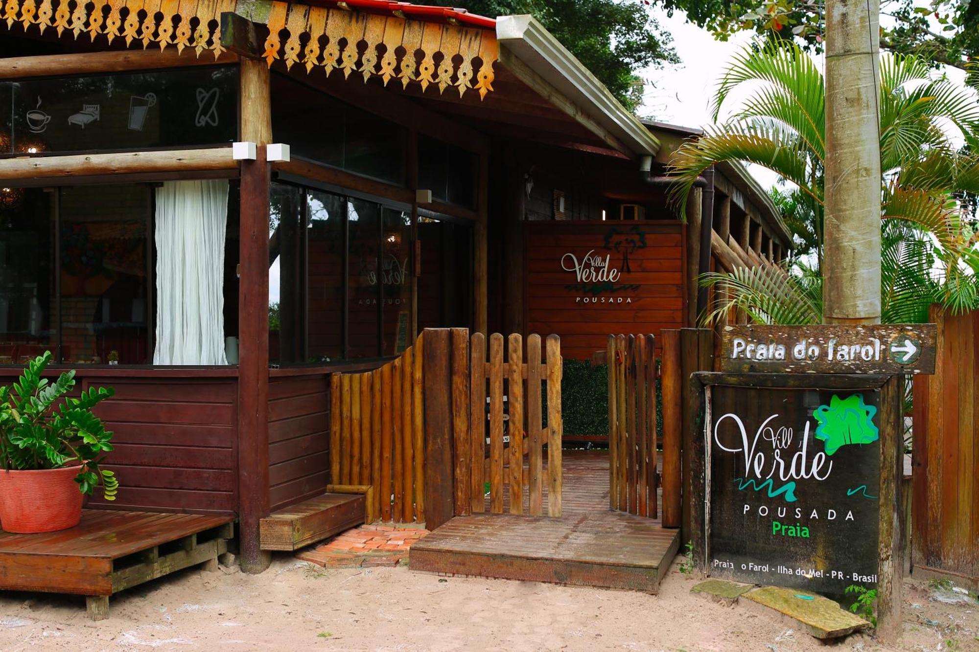 Pousada Villa Verde - Frente Para A Praia Do Farol Ilha do Mel Extérieur photo